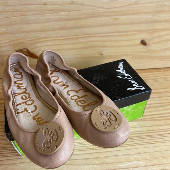SAM EDELMAN Light Pink Logo Flats - Picture 2 of 6